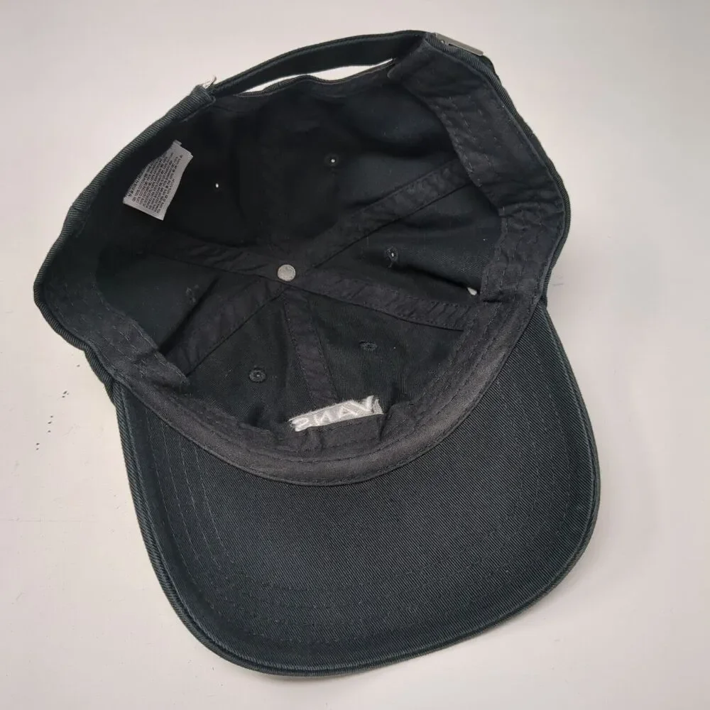 Vans Off The Wall Slideback Hat Black OSFA Embroidered Adjustable